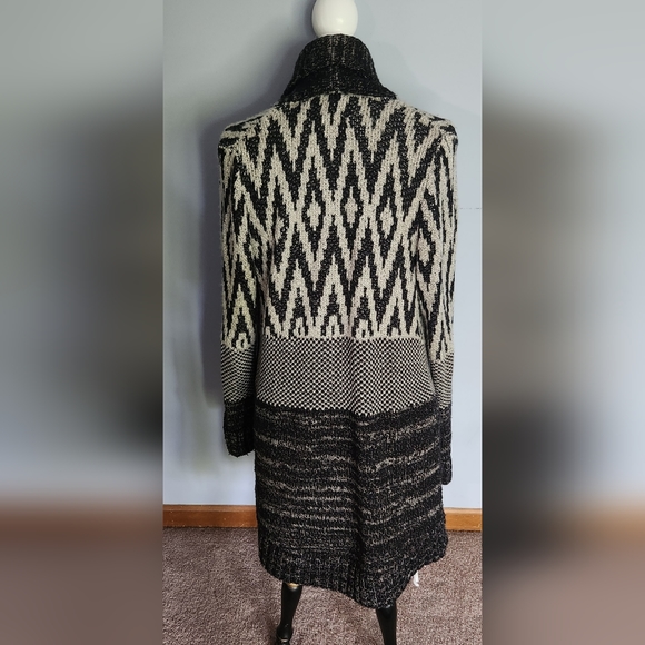 Lucky Brand Western Inspo Long Cardigan Sz L - Picture 3 of 4